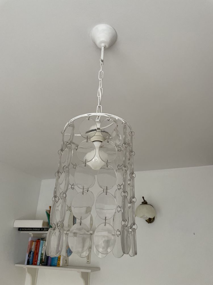 Lampa sufitowa przezroczysta