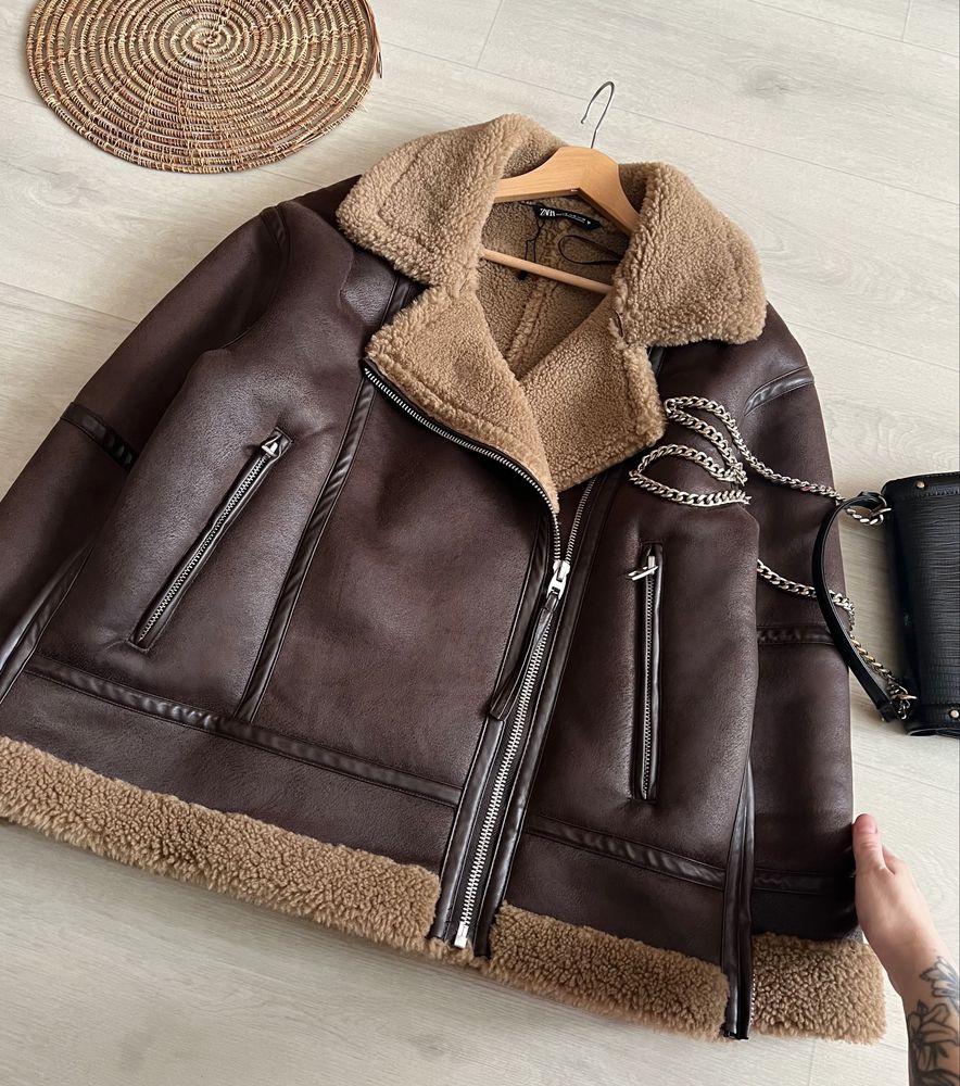 Обалденная дубленка ZARA (новая без бирки)