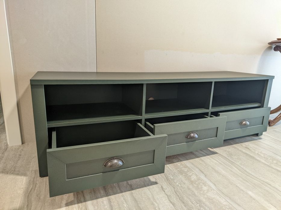 Móvel de TV verde escuro - como novo