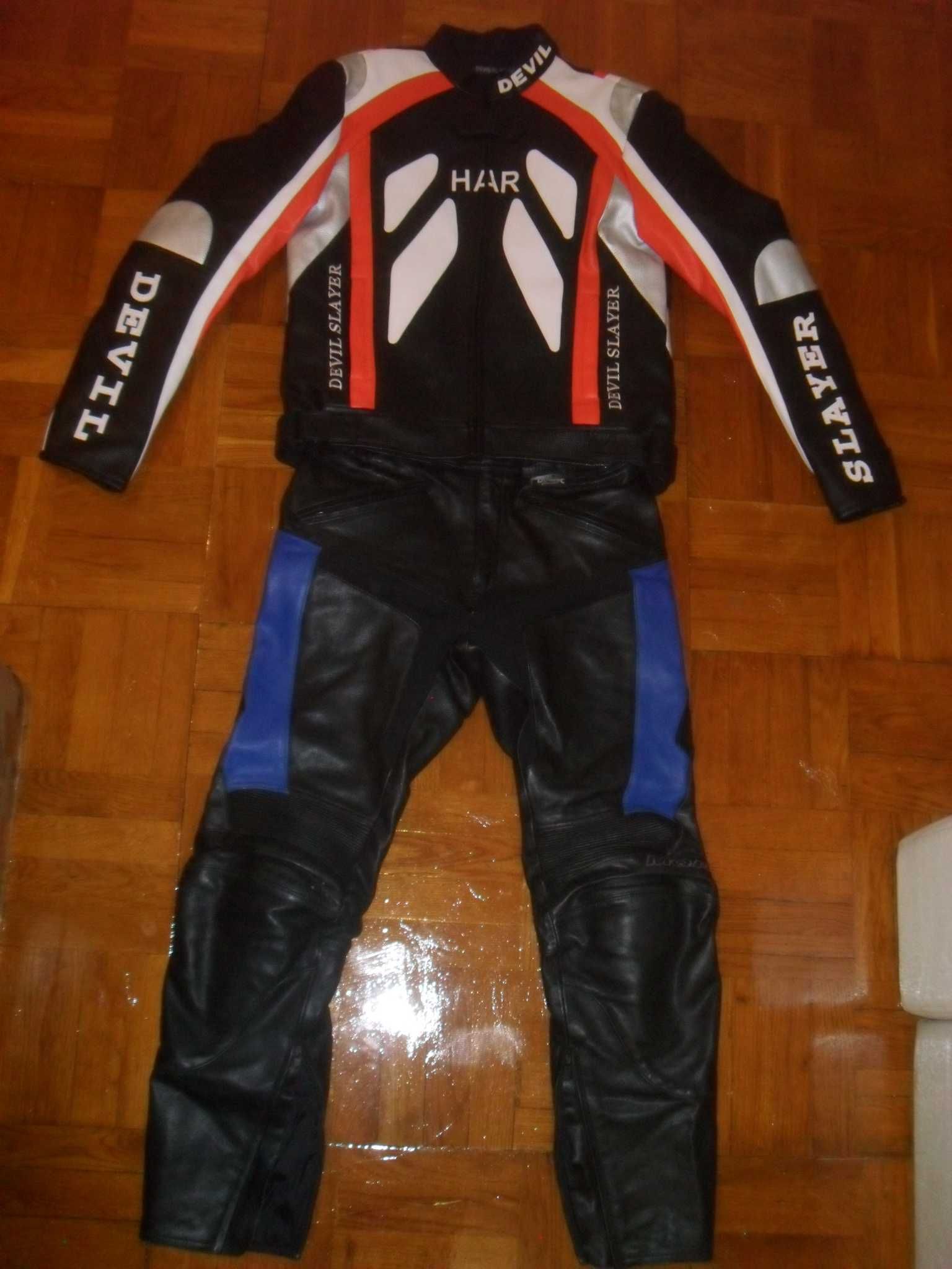 Мотокостюм кожаный DEVIL-MQP ( Германия ) , размер M-L( 50-52 )