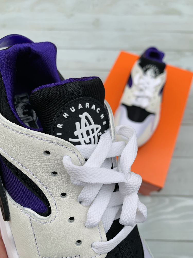 Оригинал Nike Air Huarache White Purple оригинальние кроссовки найк