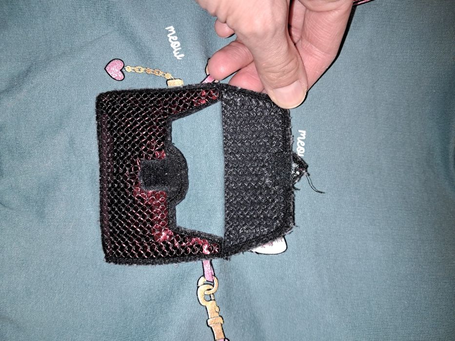 Bluza wkładana kot 92 cekiny torebka