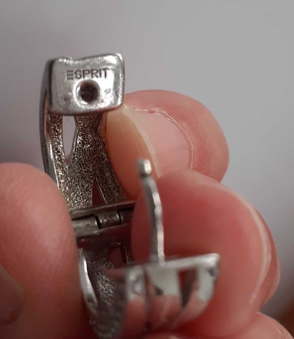 Brincos vintage prata maciça e zircónias ESPRIT
