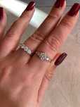 Anel de diamante moissonite com certificado GRA