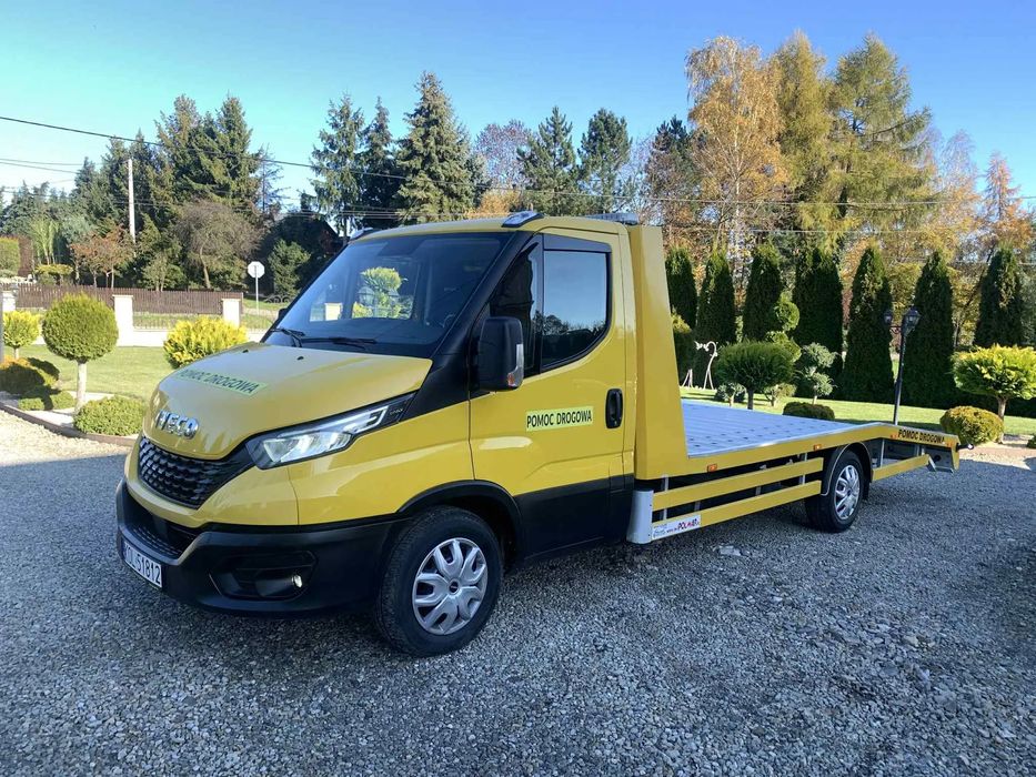 Iveco Daily 35S18 POMOC DROGOWA Piękne Zadbany POLMAR Kamera Cofania Navi  3.0 -180KM Salon PL 1 Właściciel Autolaweta Laweta FV 23% 113 netto