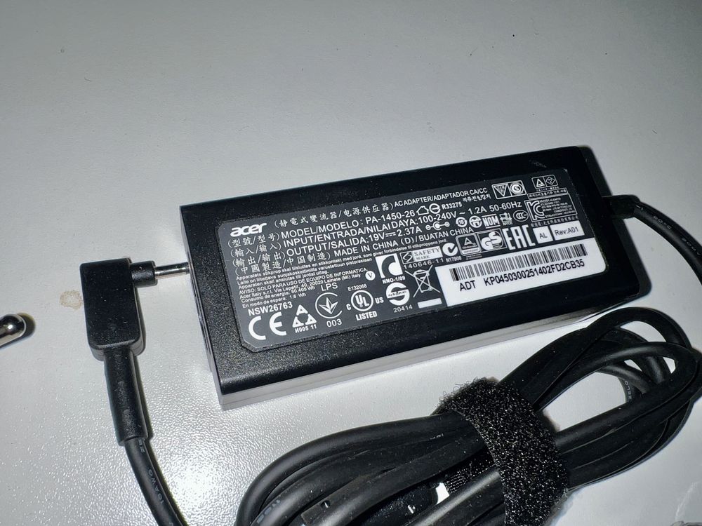 Адаптер 45-65W Acer Spin Switch Aspire 3.0x1.0 mm 2,37A 3,42A 19V блок