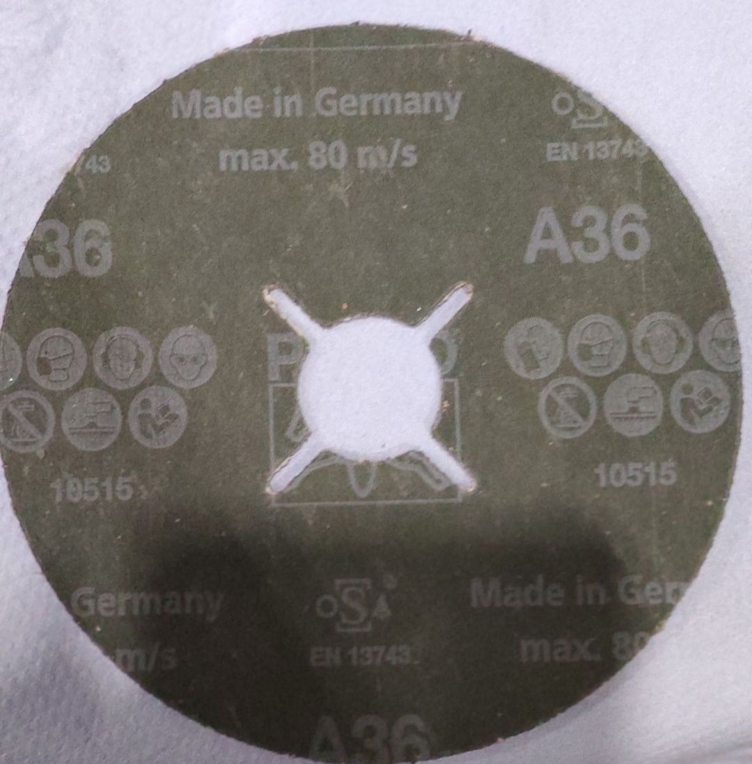 Fibra A36,PFERD Germany,100sztuk. 4 paczki+2xPodkładka ,