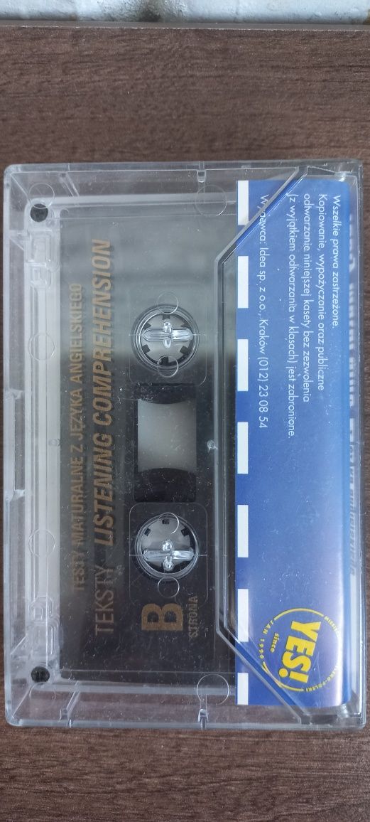 Kaseta magnetofonowa język ang