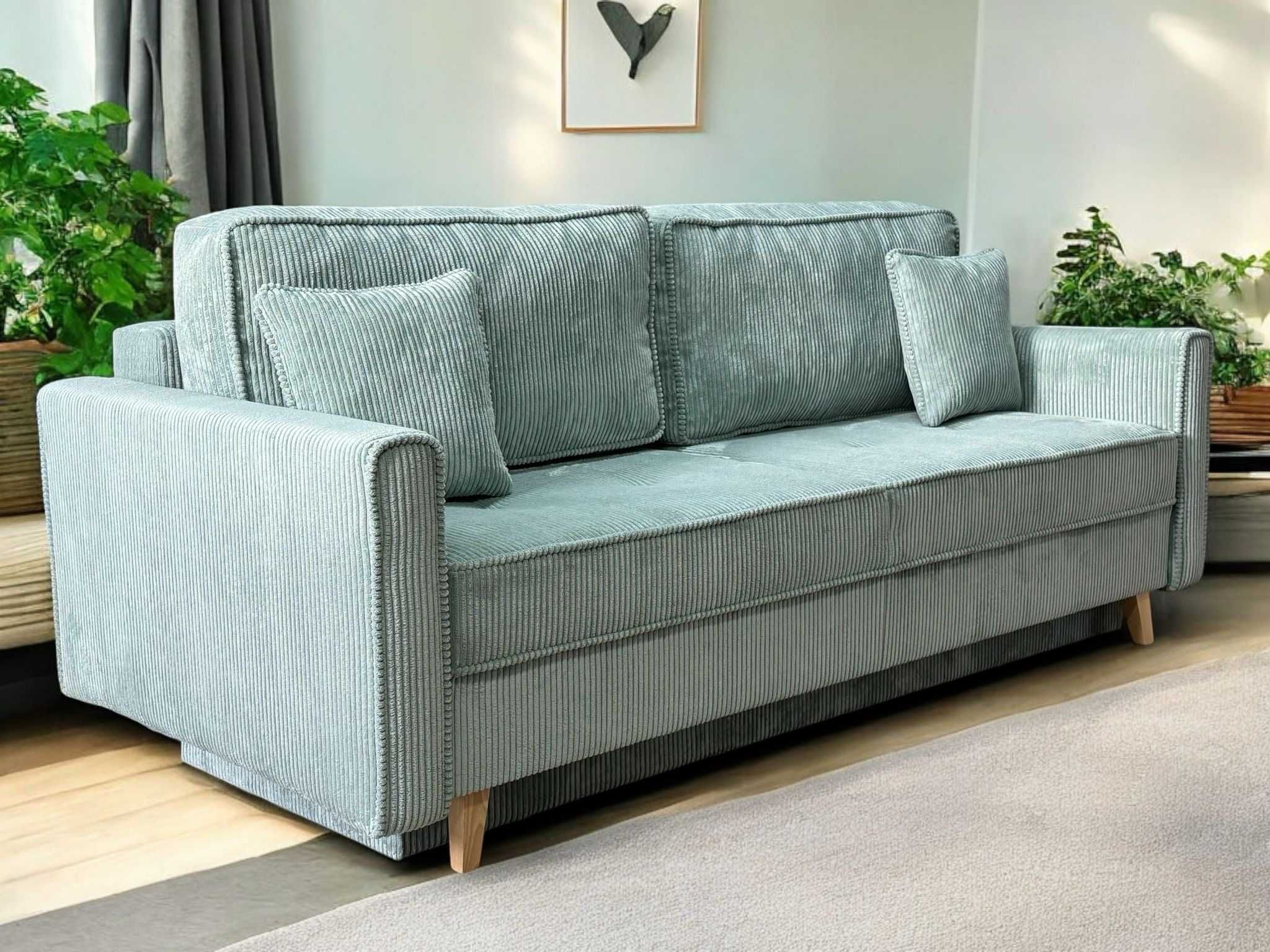 Kanapa ALIS sofa, sztruks, bonell, funkcja spania