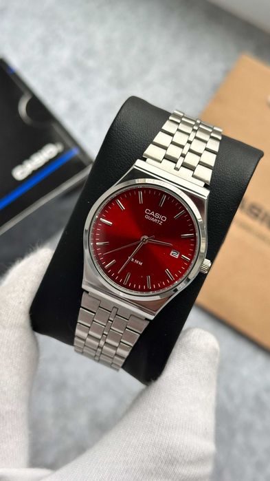 Годинник Casio MTP-VC01 Silver Red / Часы наручние касио A159 | AQ 230