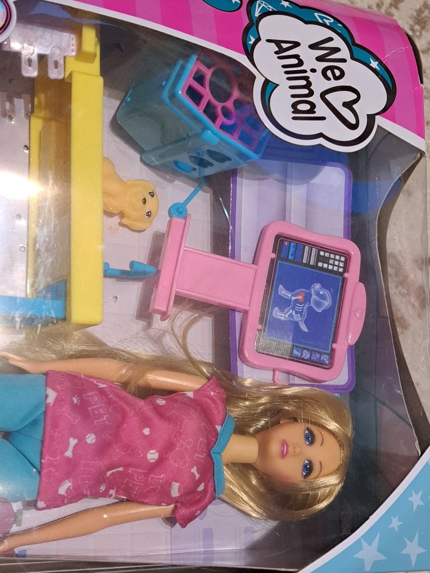 Lalka Moya Mia weterynarz z akcesoriami w pudełku użyte raz