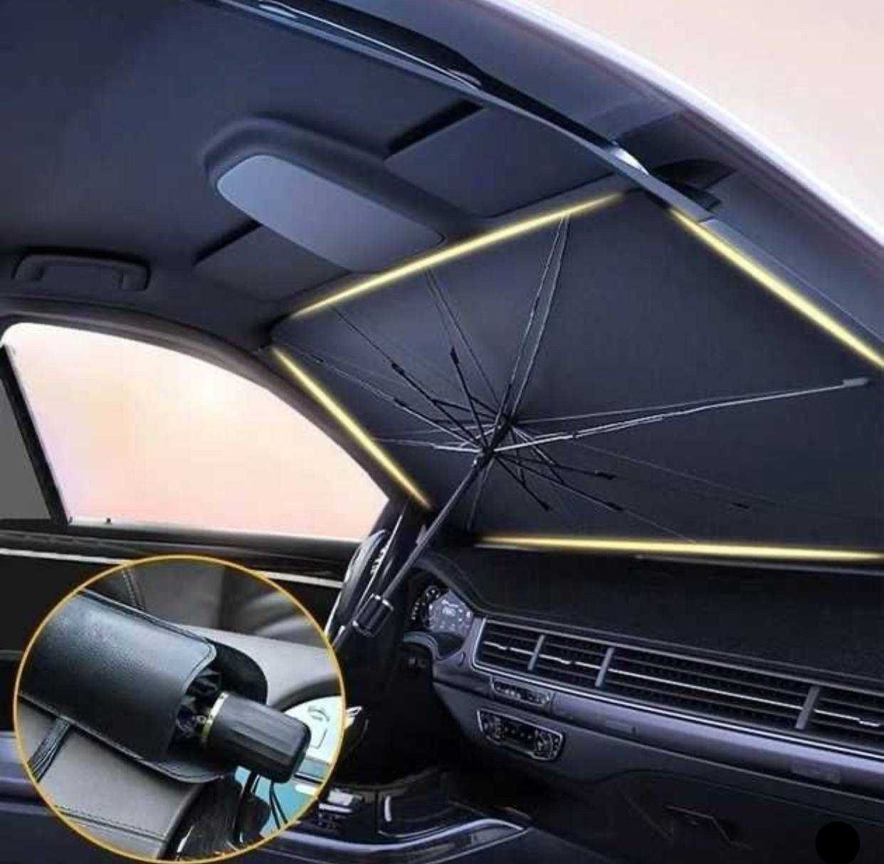 автомобільна світловідбивна парасолька  зонт на лобовое стекло