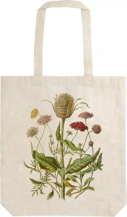 Torba bawełniana na ramię, kwiaty polne. Skona Ting. Nowy Produkt