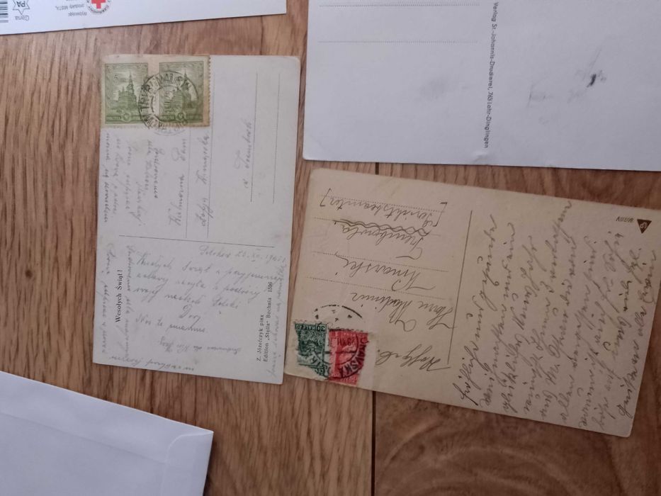 stare pocztówki kartki pocztowe świąteczne polskie i niemieckie