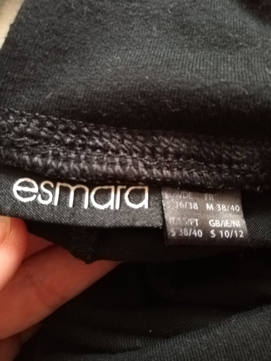Spodnie dresowe ciążowe, czarne, rozmiar M, Esmara.
