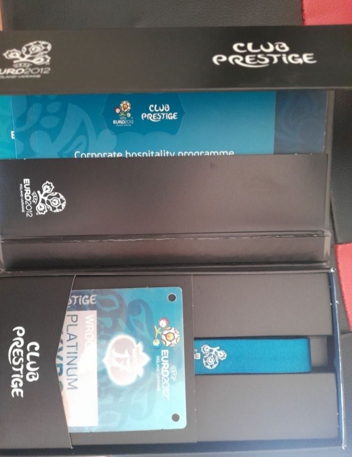 Komplet wejściowy VIP z meczu Euro 2012 Polska-Czechy