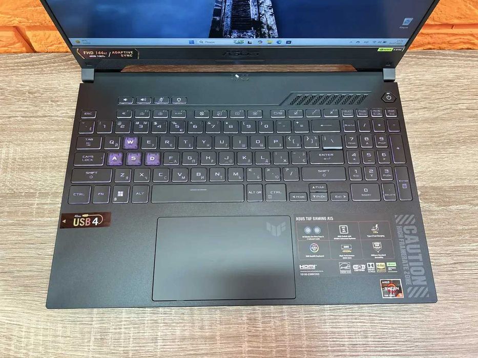 Новий 15.6" ASUS TUF A15 (144Гц) Ryzen 5 7535HS, 16, 512/ RTX 4060 8GB
