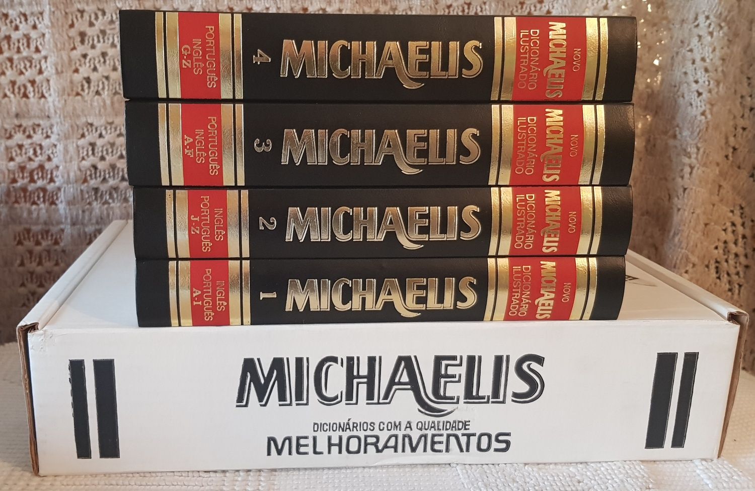 Dicionários Carolina Michaelis - 4 livros novos na caixa original
