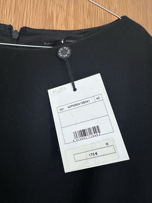 Vestido preto Purificacion Garcia NOVO