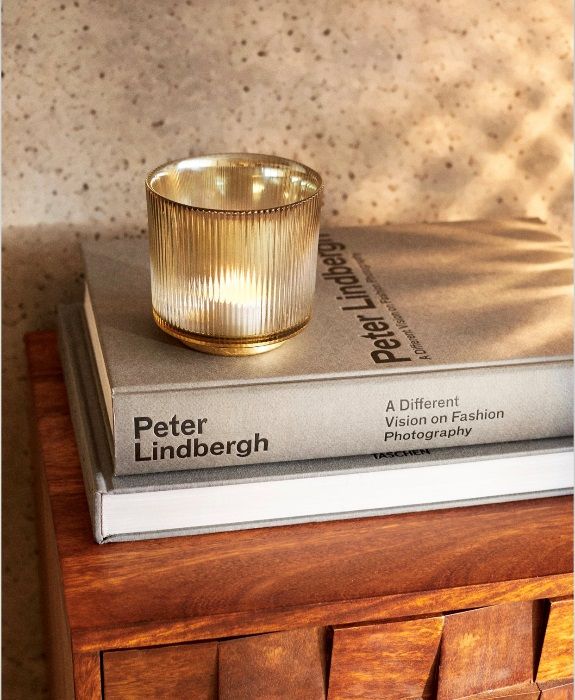 Porta Velas Folha de Ouro Zara Home