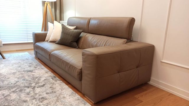 kanapa sofa livingroom skórzana