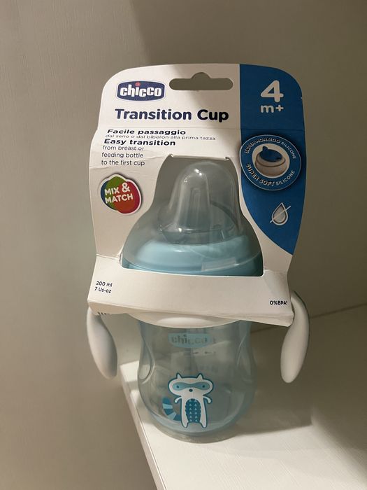 Chicco Поїльник пляшечка від 4 міс силікон