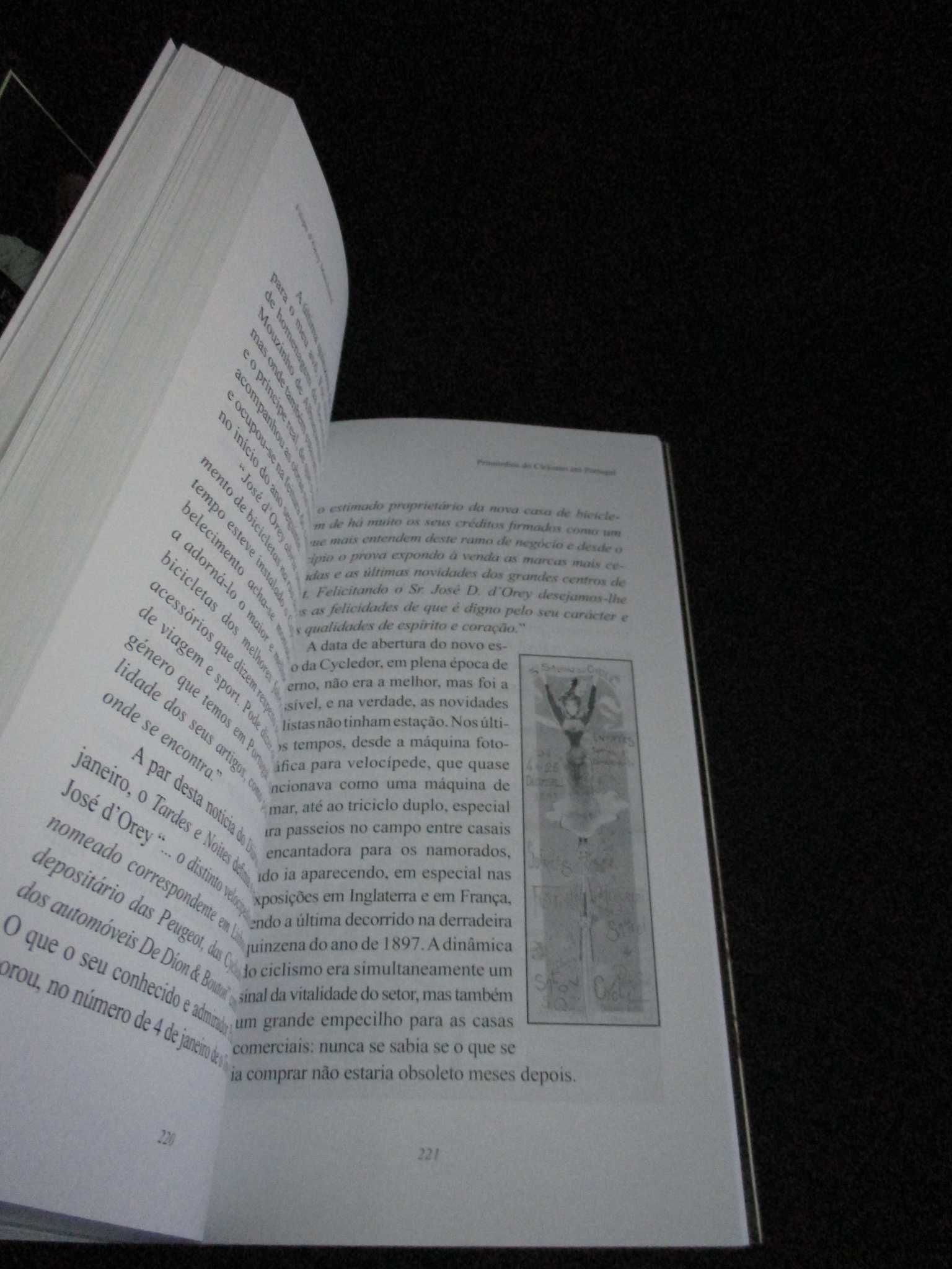 Livro Primórdios do Ciclismo em Portugal Filipe d'Orey Marchand