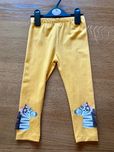 Leginsy 98 cm Legi żółte Zebra Frędzle 2- 3 latka TU ZOO Kwiaty