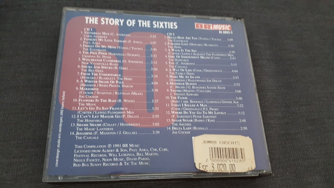 CDS DUPLOS the sixties  e THE STORY OF THE SIXTIES