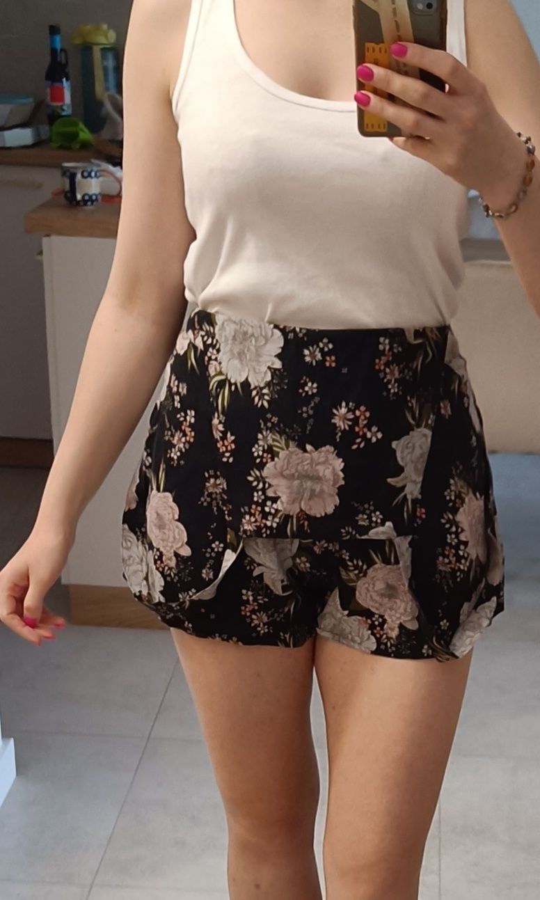 Ogrodniczki krótkie spodenki H&M 38 M wiskoza