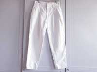 Białe spodnie dżinsowe jeansy dżinsy mom New Look 40 wysoki stan
