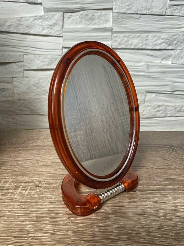 Lusterko małe stojące 15 cm lustro kosmetyczne