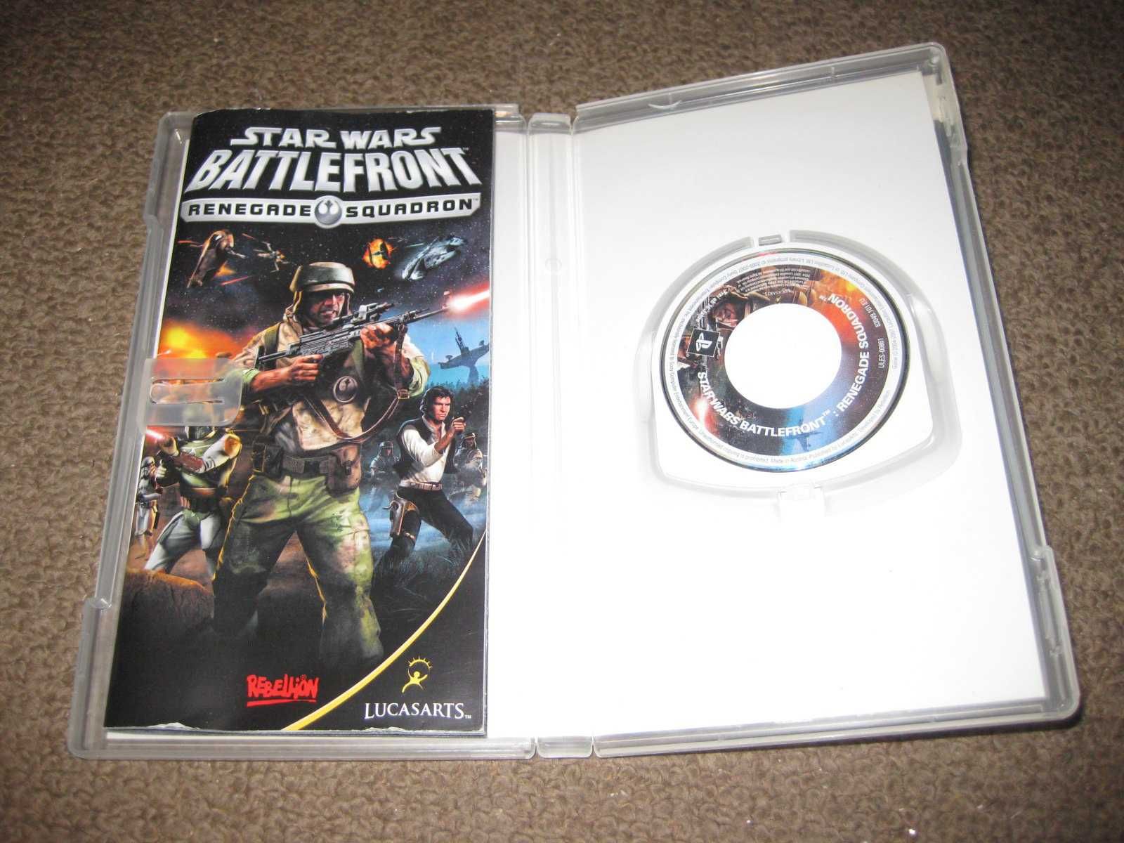 Jogo para PSP "Star Wars Battlefront: Renegade Squadron" Completo!