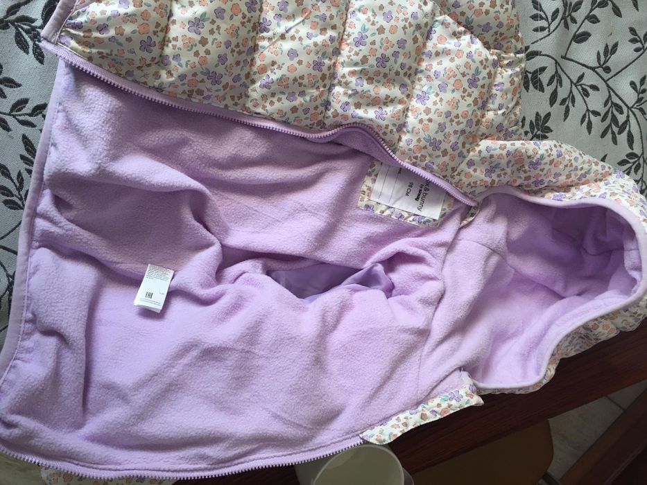 Kurtka na polarze dziewczynka Sinsay rozmiar 98