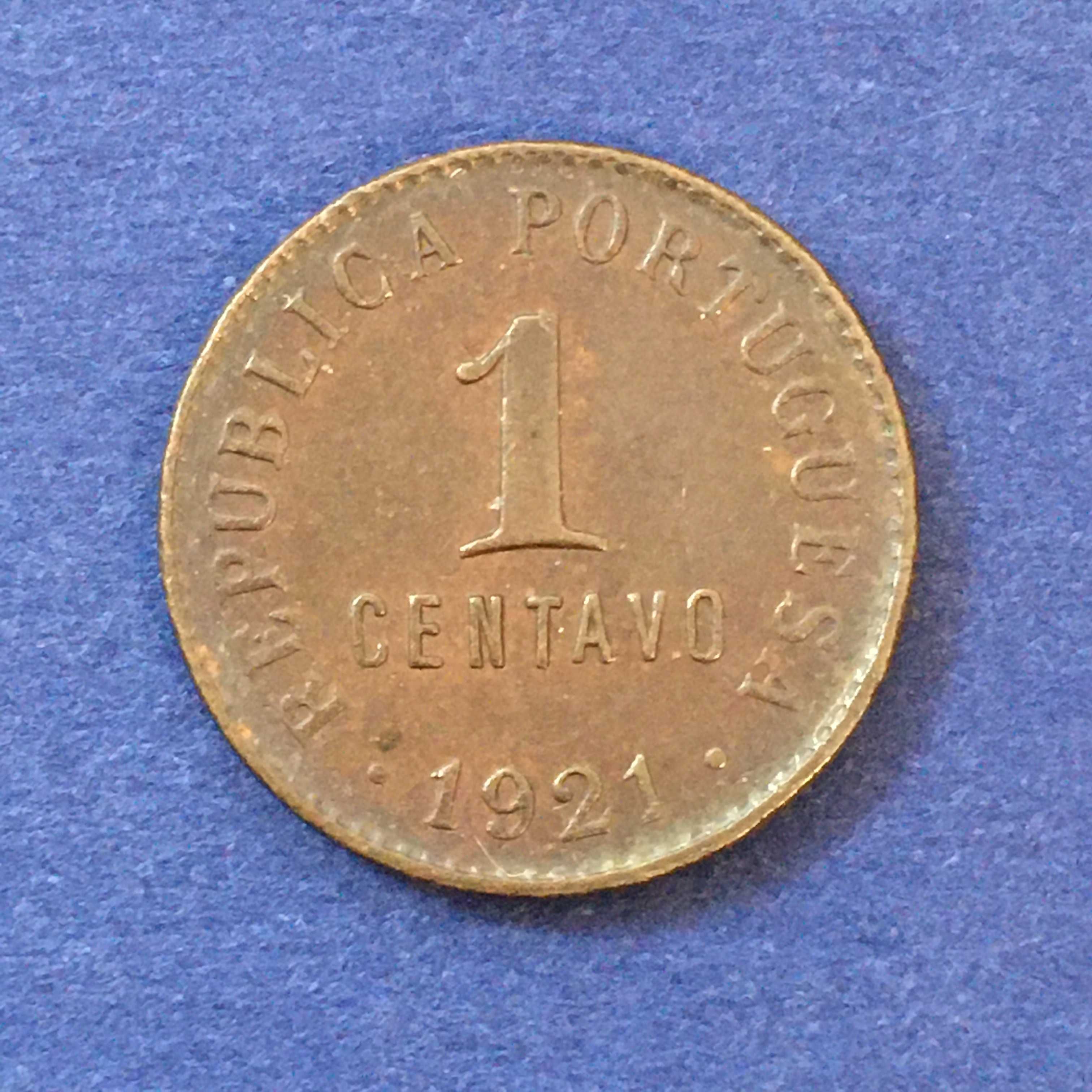 1 CENTAVO 1921 - bronze