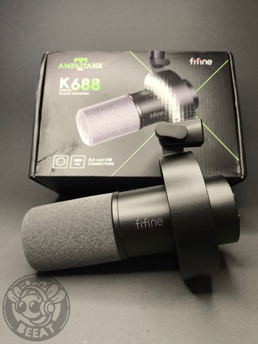 ‼️Fifine K688 - професійний XLR / USB мікрофон для пк + гарантія 90 дн