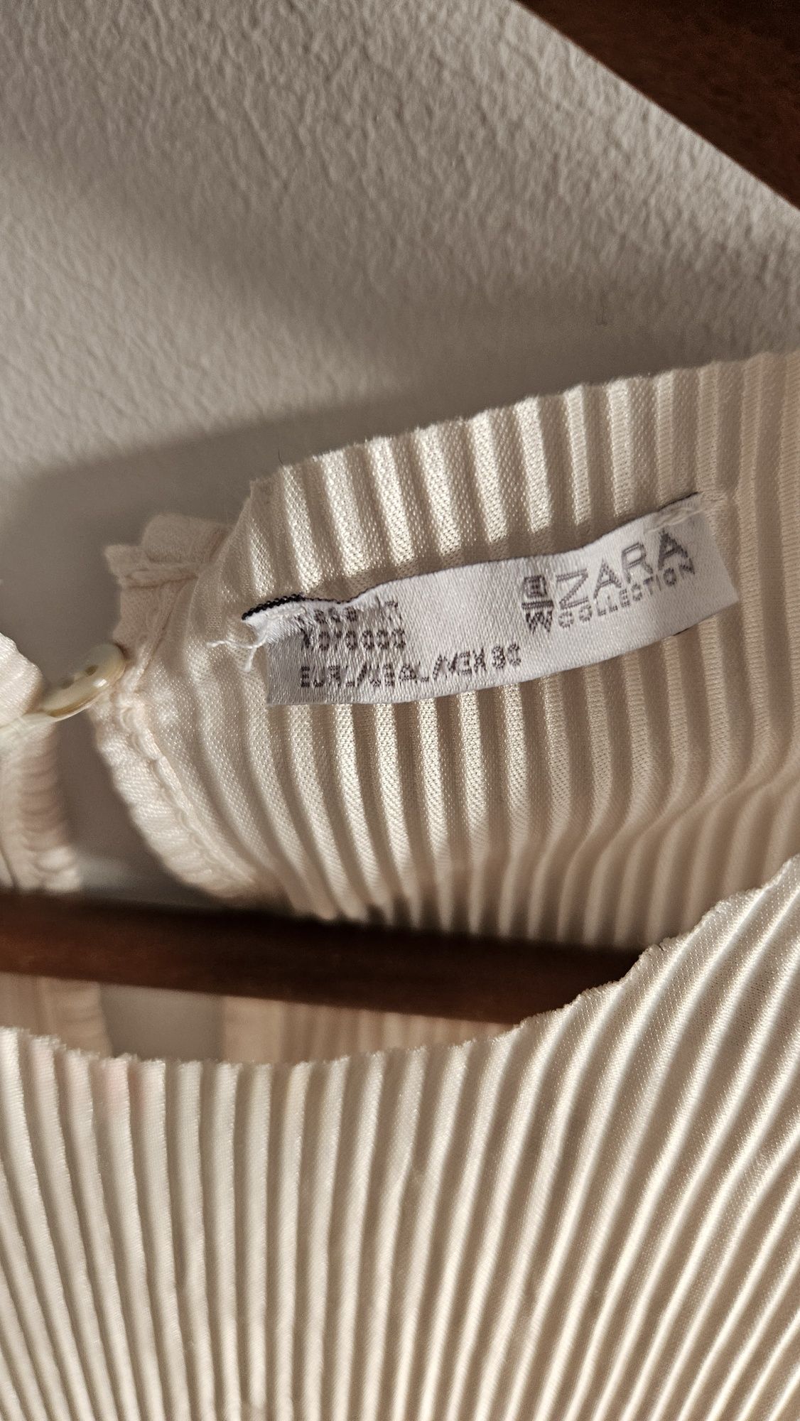 Sukienka bezowo srebrna  Zara L