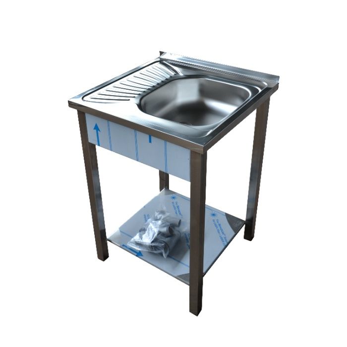 Zlew 800x600x850 jedno/dwukomorowy Stół ze zlewem Zlewozmywak