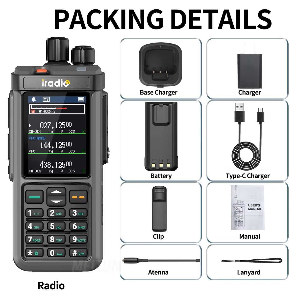 Рация Iradio UV-98 PLUS  Прошита.