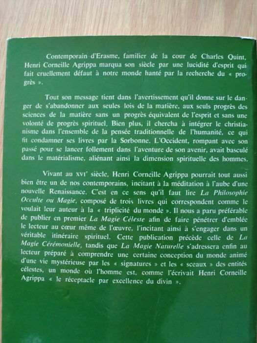 La Magie Cérémoniell
de Henri Corneille Agrippa