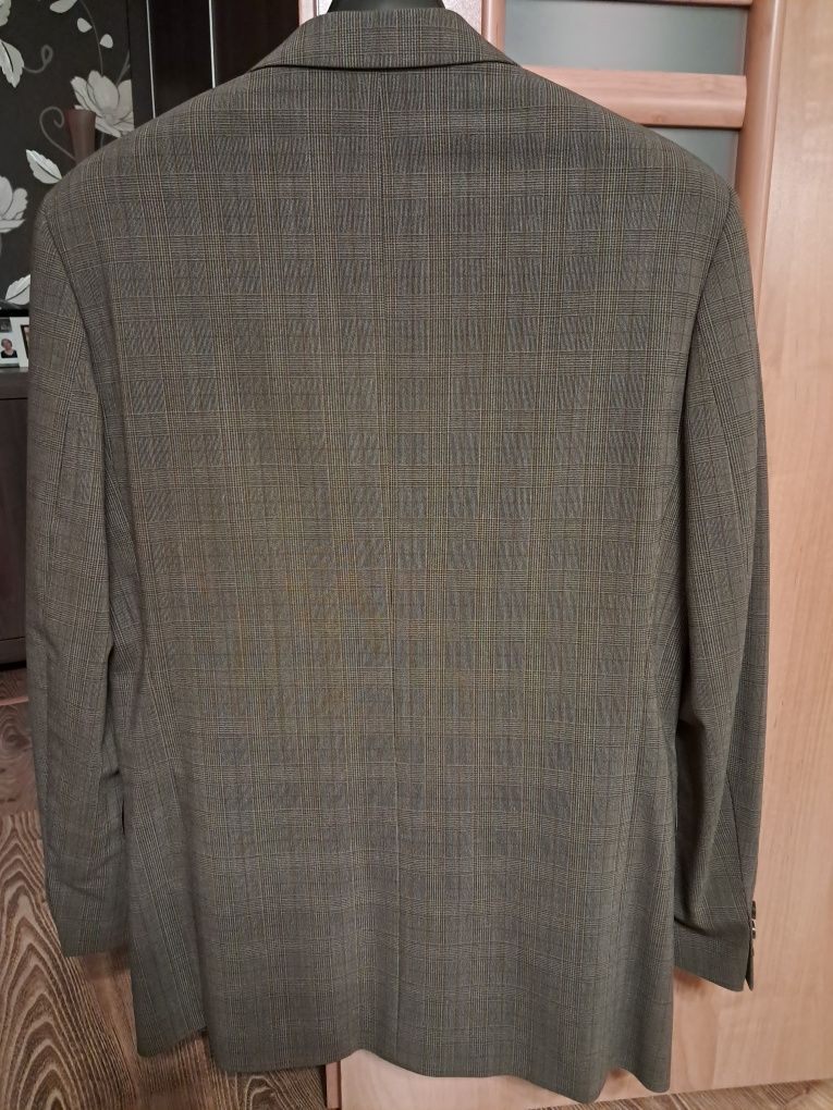 Marynarka Bytom 182 / 100 / 86 Jasny brąz Krata W kratę Męska