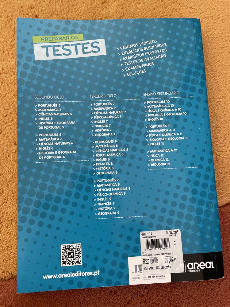 Preparar os testes 12 Biologia