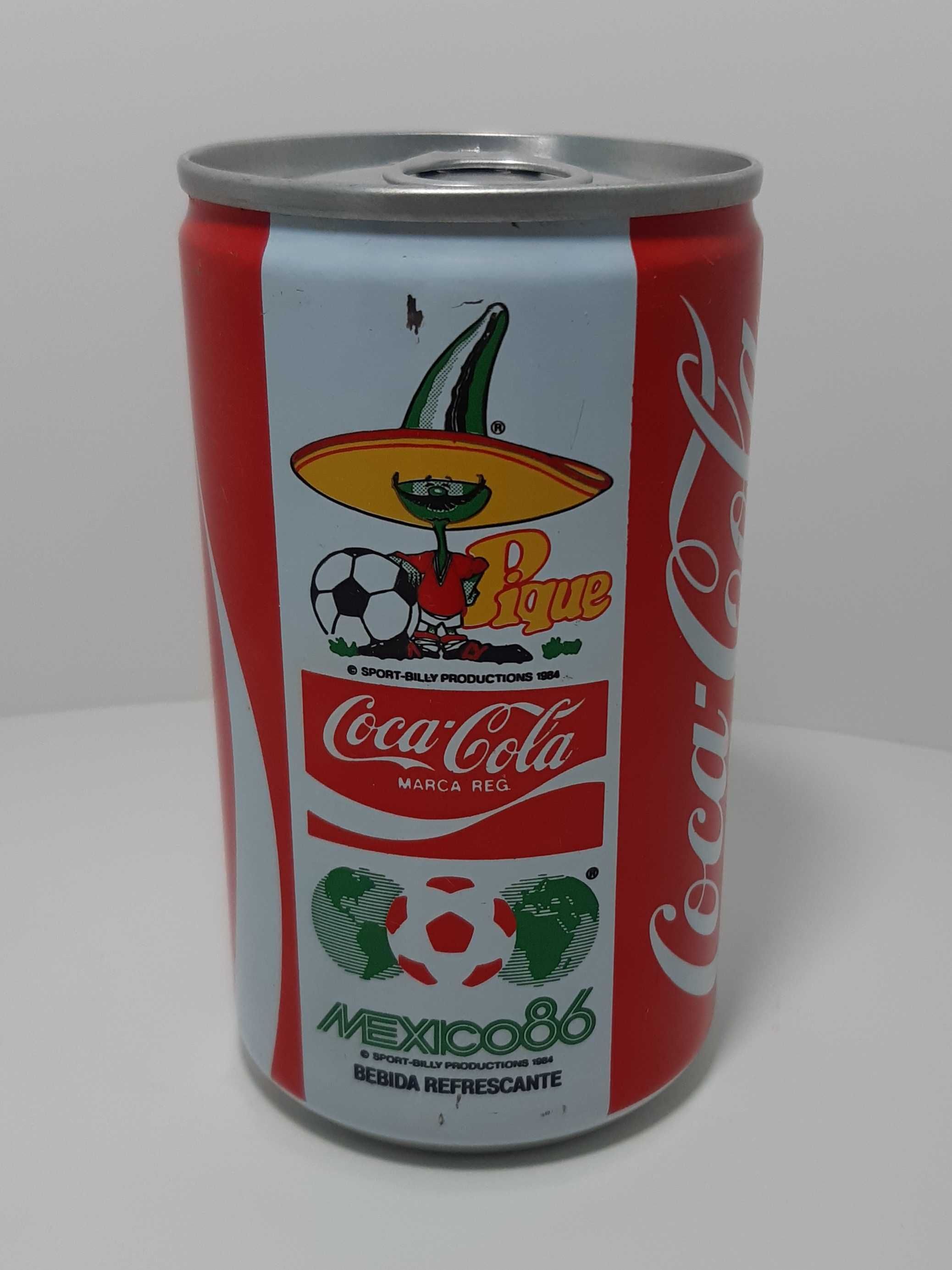 Lata da Coca-Cola do México 86 por abrir (Copa do Mundo FIFA de 1986)