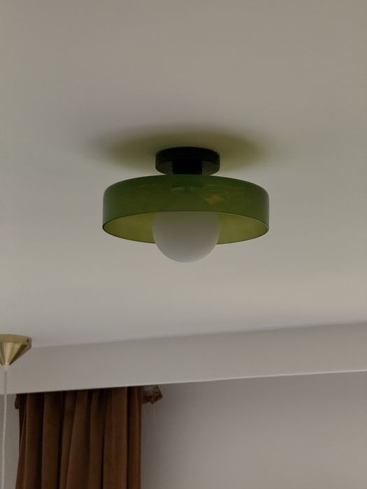 Lampa zielona vintage