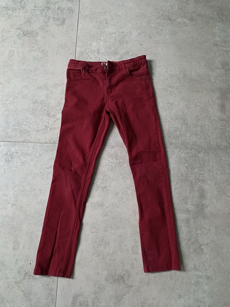 Spodnie hm czerwone 140