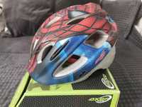 Kask rowerowy Spiderman dziecięcy od 52do 56 cm