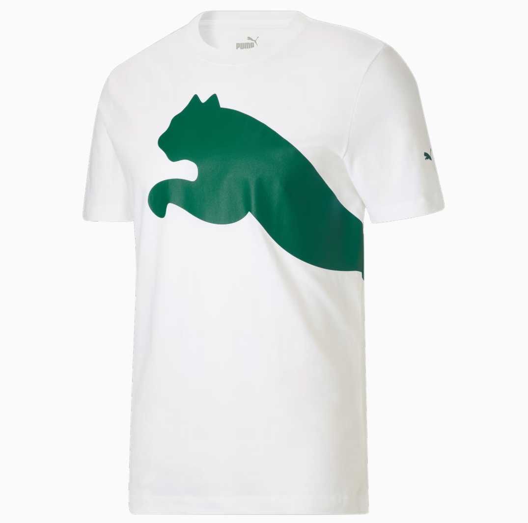 Біла Чоловіча Футболка Puma oversized logo men's tee нова оригінал
