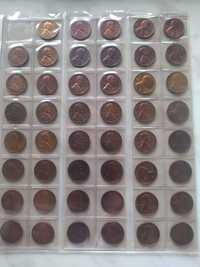 monety 1 cent USA - kolekcja