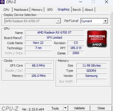 Gigabyte Radeon RX 6700 XT Gaming 12GB GDDR6