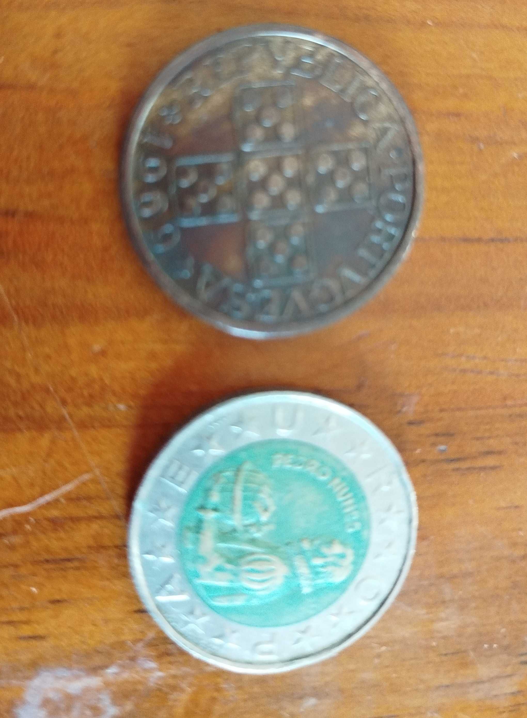 2 Moedas antigas raras. 1 escudo de 1969, 100 escudos de 1991